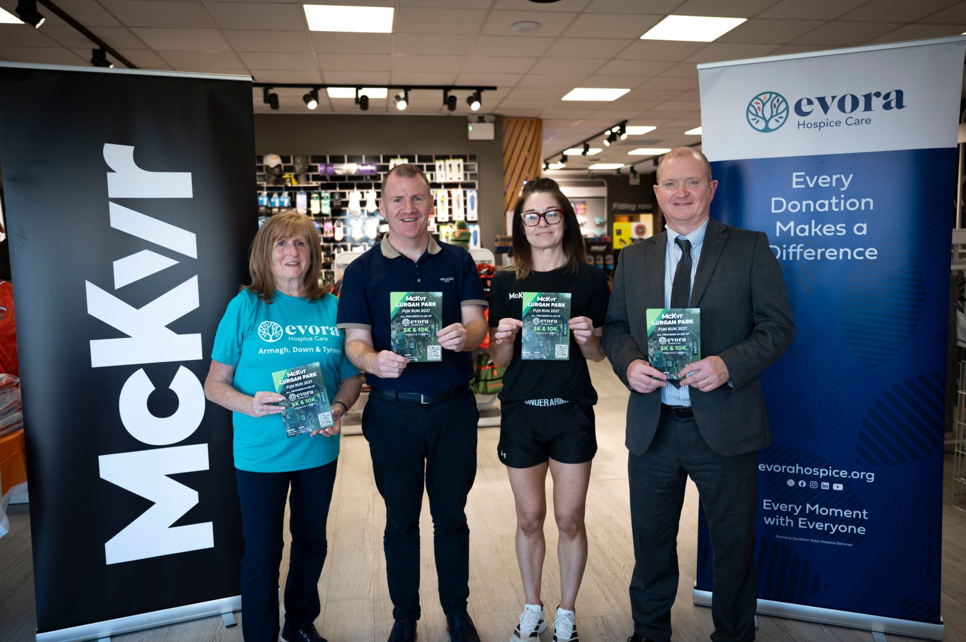 Lurgan Park Fun Run in aid of Evora Hospice Launch picture